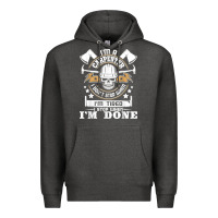 Charcoal Heather i'm a carpenter i don't stop   funny carpentry woodworking t shirt Premium Hoodie - linhVisuals
