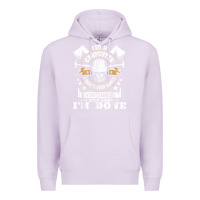 Lilac i'm a carpenter i don't stop   funny carpentry woodworking t shirt Premium Hoodie - linhVisuals