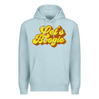 Blue Mist lets boogie shirt vintage dancing 1980s disco themed party t shirt Premium Hoodie - linhVisuals