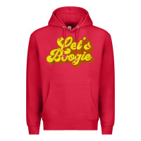 Cardinal lets boogie shirt vintage dancing 1980s disco themed party t shirt Premium Hoodie - linhVisuals