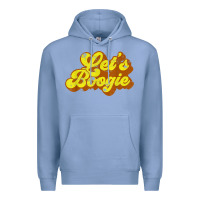 Colony Blue lets boogie shirt vintage dancing 1980s disco themed party t shirt Premium Hoodie - linhVisuals