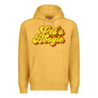 Mustard lets boogie shirt vintage dancing 1980s disco themed party t shirt Premium Hoodie - linhVisuals