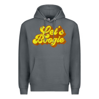 Rock lets boogie shirt vintage dancing 1980s disco themed party t shirt Premium Hoodie - linhVisuals