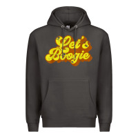 Smoke lets boogie shirt vintage dancing 1980s disco themed party t shirt Premium Hoodie - linhVisuals