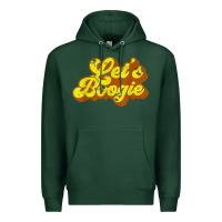 Sports Green lets boogie shirt vintage dancing 1980s disco themed party t shirt Premium Hoodie - linhVisuals