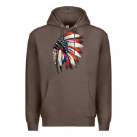 Coffee 4th of July Indian Headdress Gypsy Spirit Skull Premium Hoodie - Jasminsmagicworld