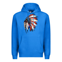 True Royal 4th of July Indian Headdress Gypsy Spirit Skull Premium Hoodie - Jasminsmagicworld