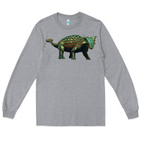 Heather Grey ankylosaurus Long Sleeve Tee - Artiststas