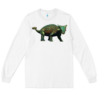 White ankylosaurus Long Sleeve Tee - Artiststas