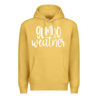 Antique Gold gumbo weather season in louisiana acadiana cajun lifestyle sweatshirt Premium Hoodie - linhVisuals