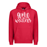 Cardinal gumbo weather season in louisiana acadiana cajun lifestyle sweatshirt Premium Hoodie - linhVisuals