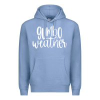 Colony Blue gumbo weather season in louisiana acadiana cajun lifestyle sweatshirt Premium Hoodie - linhVisuals