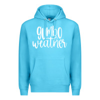 Ocean Blue gumbo weather season in louisiana acadiana cajun lifestyle sweatshirt Premium Hoodie - linhVisuals