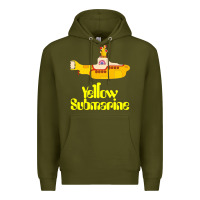 Army Green Yellow Submarine Premium Hoodie - linhVisuals