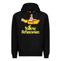 Black Yellow Submarine Premium Hoodie - linhVisuals