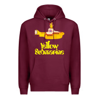 Burgundy Yellow Submarine Premium Hoodie - linhVisuals