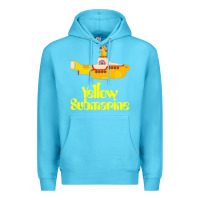 Ocean Blue Yellow Submarine Premium Hoodie - linhVisuals