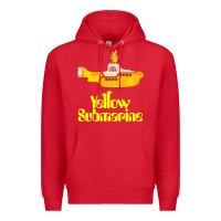 Red Yellow Submarine Premium Hoodie - linhVisuals