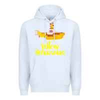 White Yellow Submarine Premium Hoodie - linhVisuals