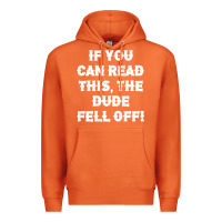 Carrot if you can read this the dude fell off funny biker moto gift t shirt Premium Hoodie - linhVisuals