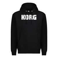 Black Korg Keyboard Premium Hoodie - linhVisuals