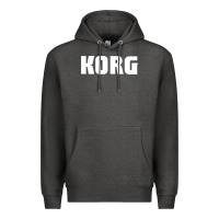 Charcoal Heather Korg Keyboard Premium Hoodie - linhVisuals
