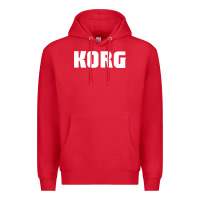 Red Korg Keyboard Premium Hoodie - linhVisuals