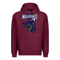 Burgundy mandingo fighter chief, liberian superhero, african ancestry premium t Premium Hoodie - linhVisuals
