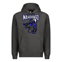 Charcoal Heather mandingo fighter chief, liberian superhero, african ancestry premium t Premium Hoodie - linhVisuals