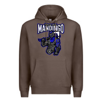 Coffee mandingo fighter chief, liberian superhero, african ancestry premium t Premium Hoodie - linhVisuals