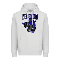 Dove Grey mandingo fighter chief, liberian superhero, african ancestry premium t Premium Hoodie - linhVisuals