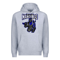 Heather Grey mandingo fighter chief, liberian superhero, african ancestry premium t Premium Hoodie - linhVisuals