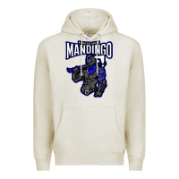 Oatmeal Heather mandingo fighter chief, liberian superhero, african ancestry premium t Premium Hoodie - linhVisuals