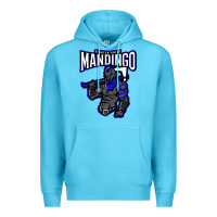 Ocean Blue mandingo fighter chief, liberian superhero, african ancestry premium t Premium Hoodie - linhVisuals