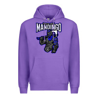 Purple mandingo fighter chief, liberian superhero, african ancestry premium t Premium Hoodie - linhVisuals