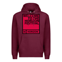 Burgundy Horizon Festival Premium Hoodie - linhVisuals