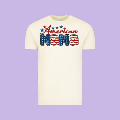 American Mama Mother's Day Vintage Tee Designed By Lillyallendesigns