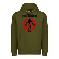 Army Green stranger no demogorgons Premium Hoodie - linhVisuals
