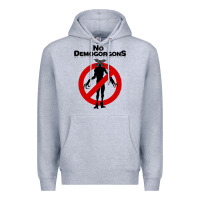 Heather Grey stranger no demogorgons Premium Hoodie - linhVisuals