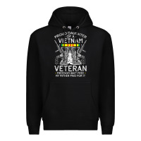 Black womens proud daughter of a vietnam veteran freedom isn't free v neck t Premium Hoodie - linhVisuals