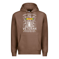 Chestnut womens proud daughter of a vietnam veteran freedom isn't free v neck t Premium Hoodie - linhVisuals