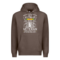 Coffee womens proud daughter of a vietnam veteran freedom isn't free v neck t Premium Hoodie - linhVisuals