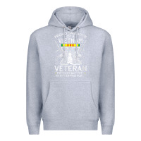 Heather Grey womens proud daughter of a vietnam veteran freedom isn't free v neck t Premium Hoodie - linhVisuals
