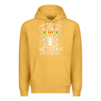 Mustard womens proud daughter of a vietnam veteran freedom isn't free v neck t Premium Hoodie - linhVisuals