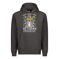 Smoke womens proud daughter of a vietnam veteran freedom isn't free v neck t Premium Hoodie - linhVisuals