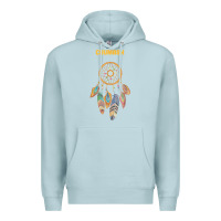 Blue Mist chumash tribe native american indian vintage dream catcher t shirt Premium Hoodie - linhVisuals