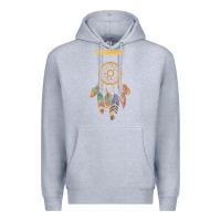 Heather Grey chumash tribe native american indian vintage dream catcher t shirt Premium Hoodie - linhVisuals