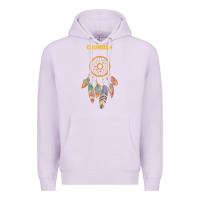 Lilac chumash tribe native american indian vintage dream catcher t shirt Premium Hoodie - linhVisuals