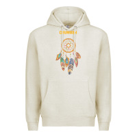 Oatmeal Heather chumash tribe native american indian vintage dream catcher t shirt Premium Hoodie - linhVisuals
