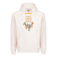 Pale Pink chumash tribe native american indian vintage dream catcher t shirt Premium Hoodie - linhVisuals